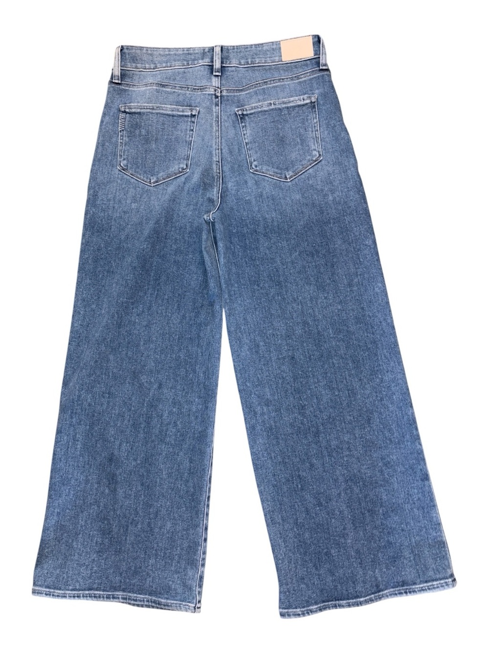 Paige Anessa Wide Leg Jeans Women 31 Blue NEW High Waist Ankle Vino Vibes NWT - Picture 4 of 13